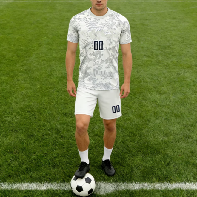 Polyester Breathable Quick Dry Football Uniforms Set