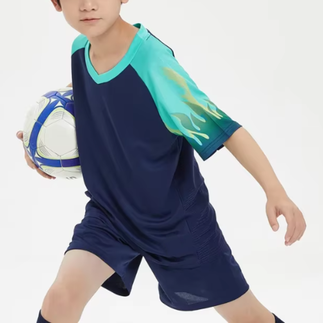 Sports Wear Kids Soccer Uniform Set