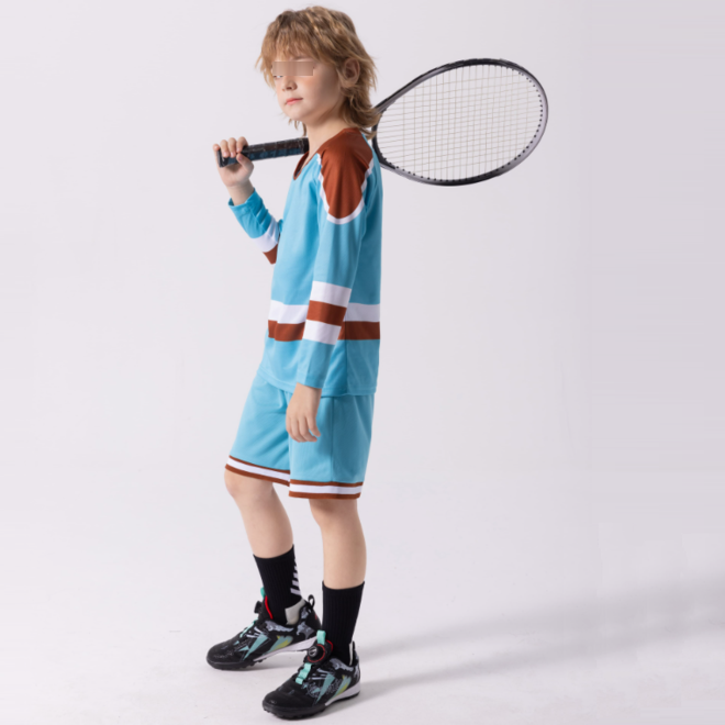 Kid Striped Football Jerseys Set
