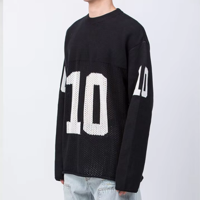Crew Neck Knit Long Sleeve Knitwear Jerseys