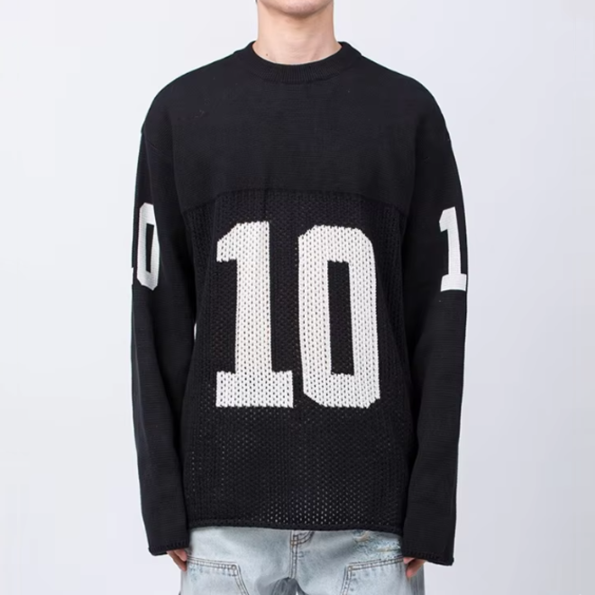 Crew Neck Knit Long Sleeve Knitwear Jerseys