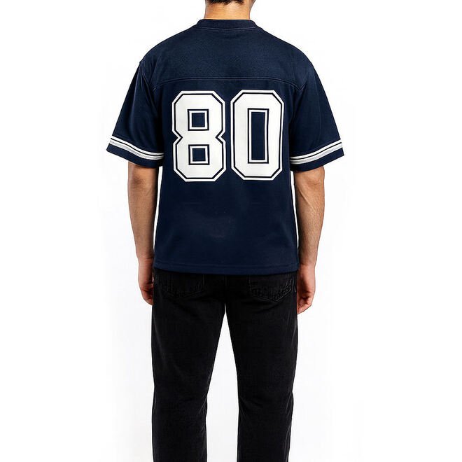 Oversize Rugby Fan Sportswear Mesh Jersey