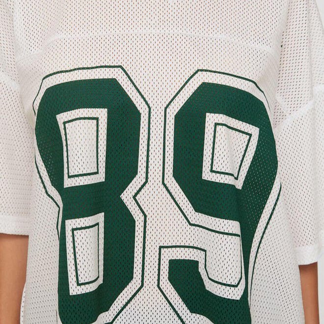 Women Oversized Mesh Rugby Dress Jersey